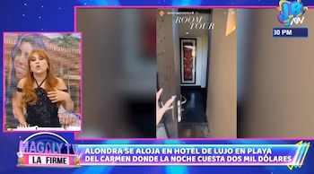 Magaly Medina comentó los videos de Alondra García Miró sobre el hotel de lujo donde se hospedó en Playa del Carmen.