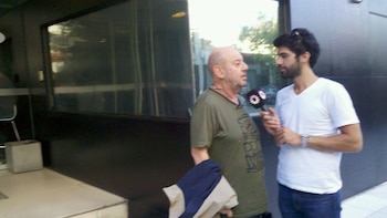 La foto que Villarreal le tomó a Eugenio Veppo en Ideas del Sur.