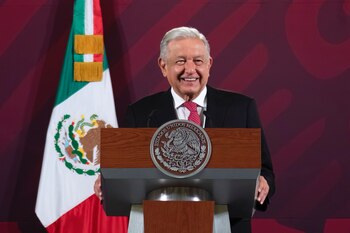 El presidente López Obrador se