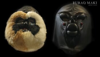 Máscaras confeccionadas en el taller