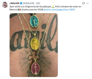 J Balvin en redes sociales.