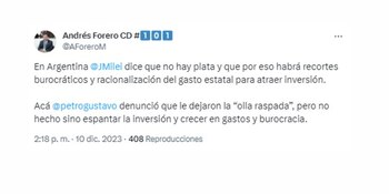 El representante a la Cámara