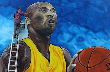 Uno de los tantos murales