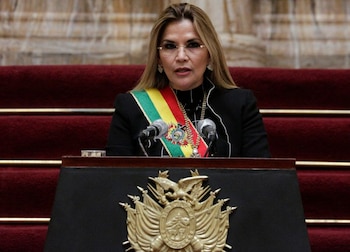 La entonces presidenta interina de