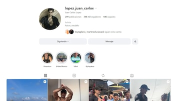 El perfil de Instagram de Juan Carlos López