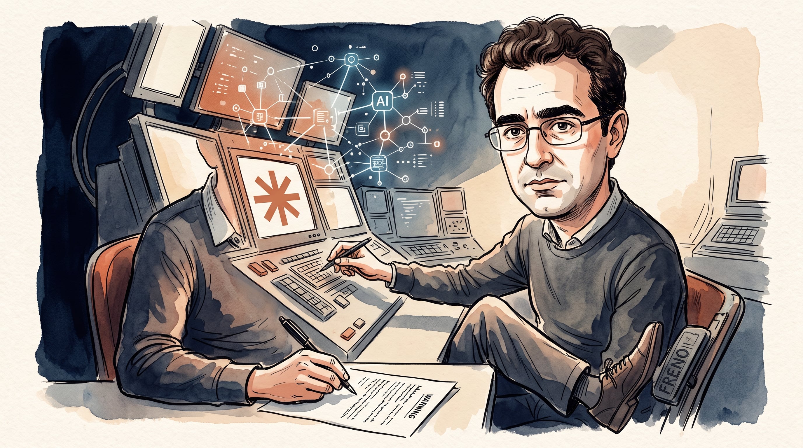 Dario Amodei, CEO de Anthropic, pidió frenar el avance de la IA ante los riesgos de perder el control (Imagen Ilustrativa Infobae)