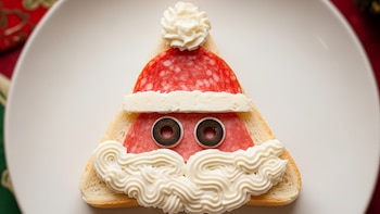 Canapés de Papá Noel: un