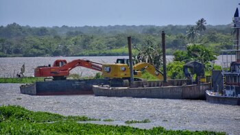 115,000 cubic meters of sediment