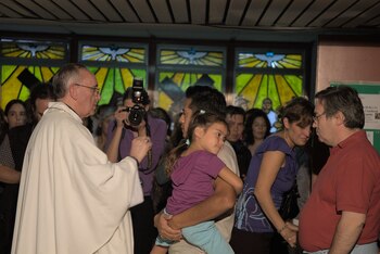 El cardenal Bergoglio en el