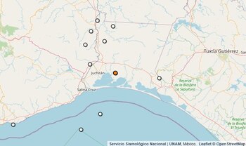 Temblor reportado en Oaxaca.
(SSN)