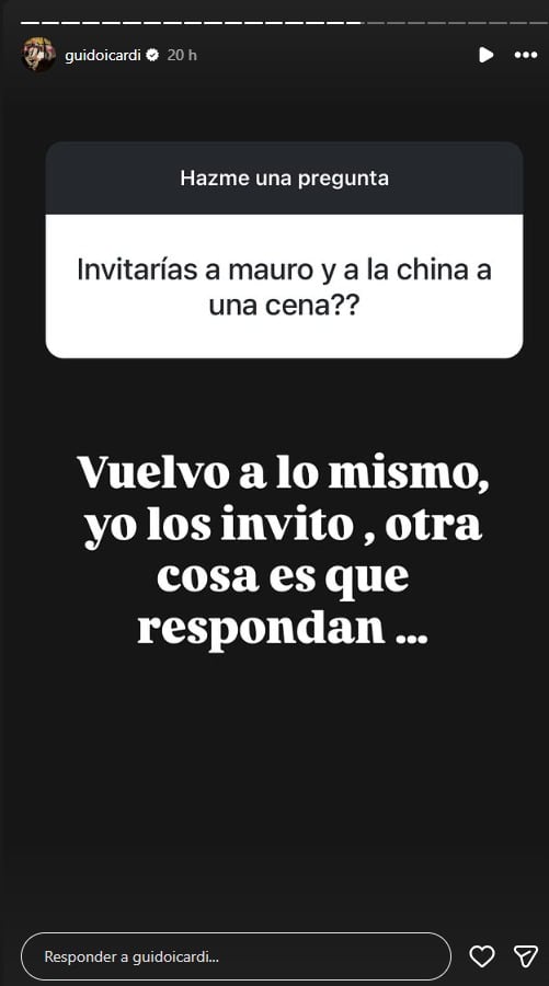Guido Icardi se refirió a la posibilidad de una cena con su hermano Mauro Icardi y
