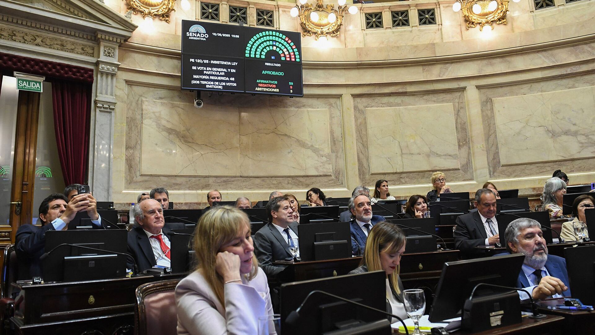 El Senado vetó la ley de reparto de ATN (Comunicación Senado)