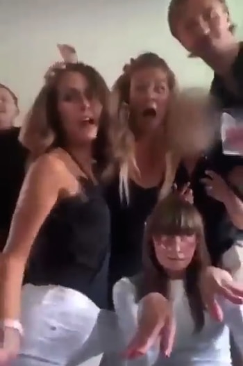 Imágenes del video filtrado de