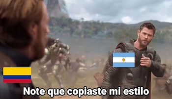 Colombia impuso juego contra Argentina