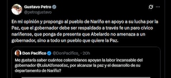 Gustavo Petro - crédito @petrogustavo/X