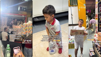 En el video, otros niños ayudaron con la logística - crédito bynatyvflorece / TikTok
