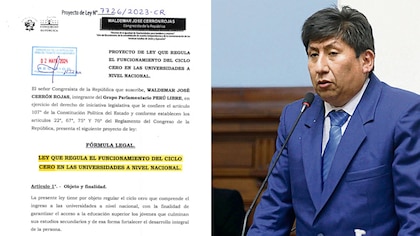 Waldemar Cerrón presentó proyecto de ley para eliminar exámenes de admisión en universidades nacionales 