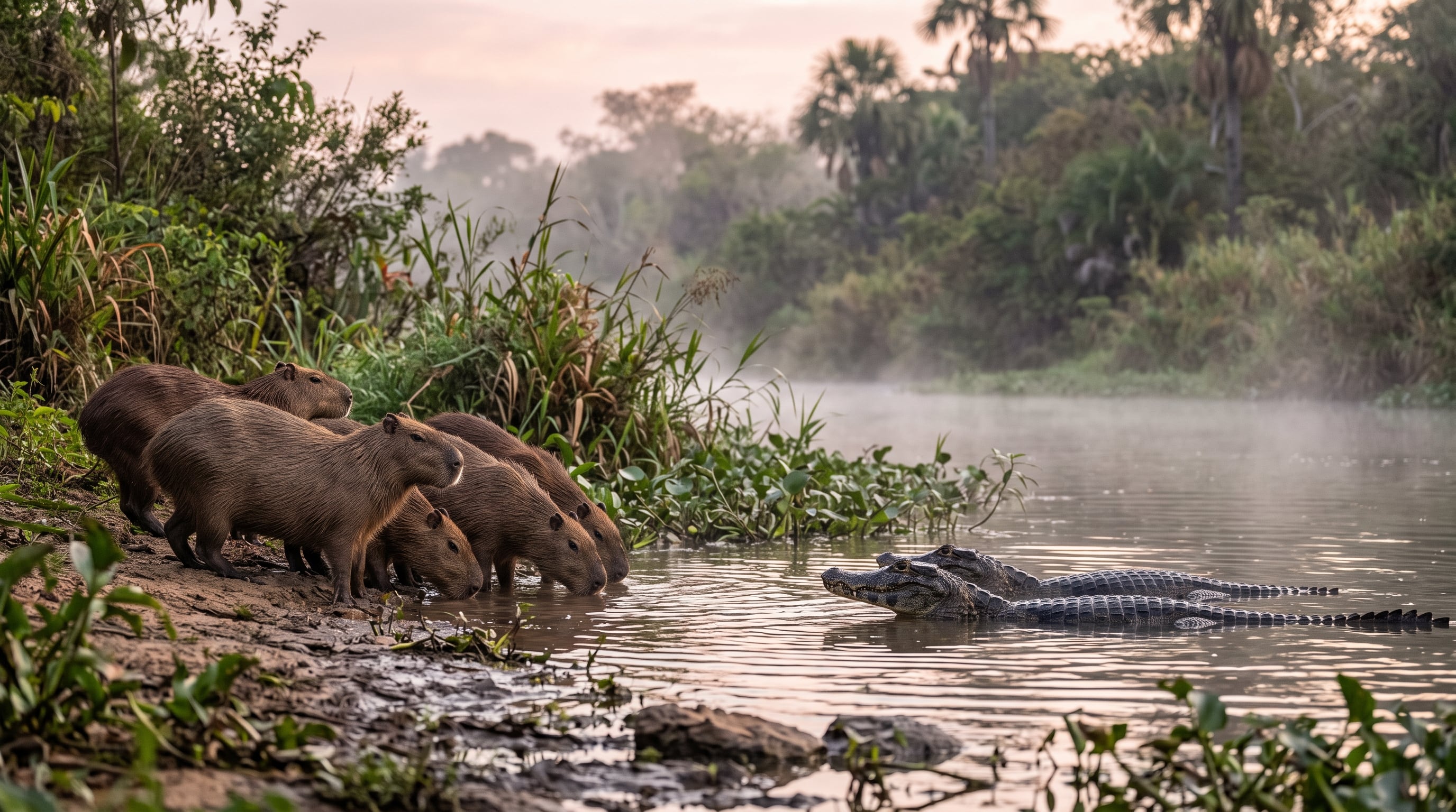 Un estudio sobre el contenido estomacal de los caimanes yacaré reveló que su dieta se compone principalmente de insectos y peces (Imagen Ilustrativa Infobae)