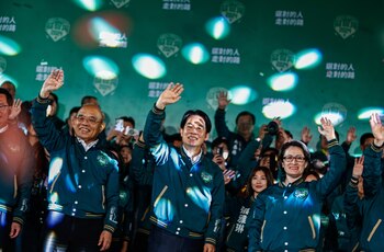 El presidente electo de Taiwán,