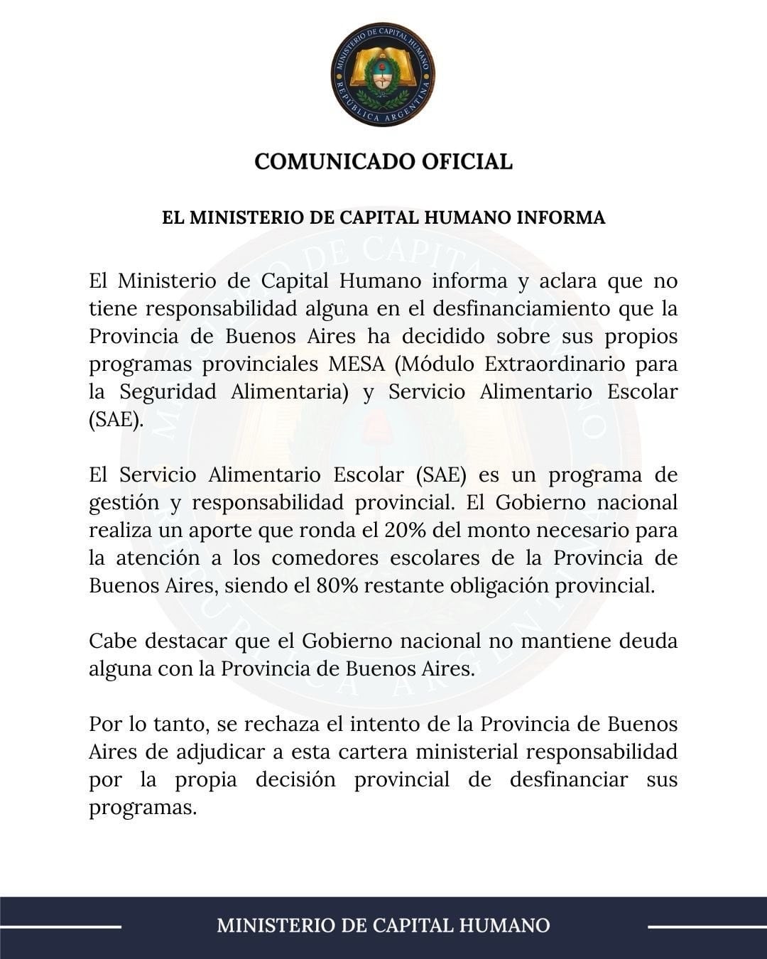 El texto se desentiende de las decisiones que podría llegar a tomar el Gobierno provincial
