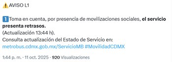 Servicio en la Línea 1