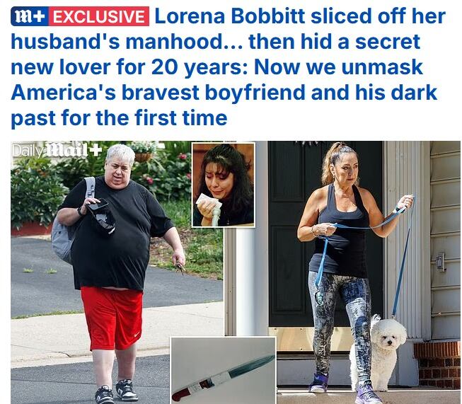 Daily Mail identificó por primera vez a Dave Bellinger como la pareja actual de Lorena Bobbitt, hoy Lorena Gallo, en Virginia