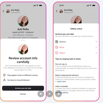 Instagram avisará cuando un usuario posiblemente sospechoso se comunique con un menor. (Instagram)