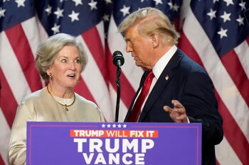 La estratega Susie Wiles fue designada como jefa de gabinete de la Casa Blanca (AP/Alex Brandon/ARCHIVO)