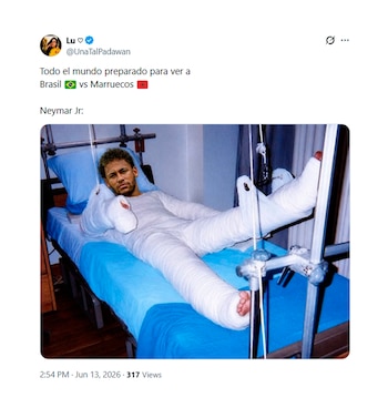 Los mejores memes del partido entre Brasil y Marruecos