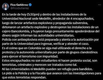 El mandatario rechazo estos actos