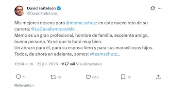 Así reaccionó Faitelson a la integración de Memo Schutz a La Casa de los Famosos (X/ @DavidFaitelson_)