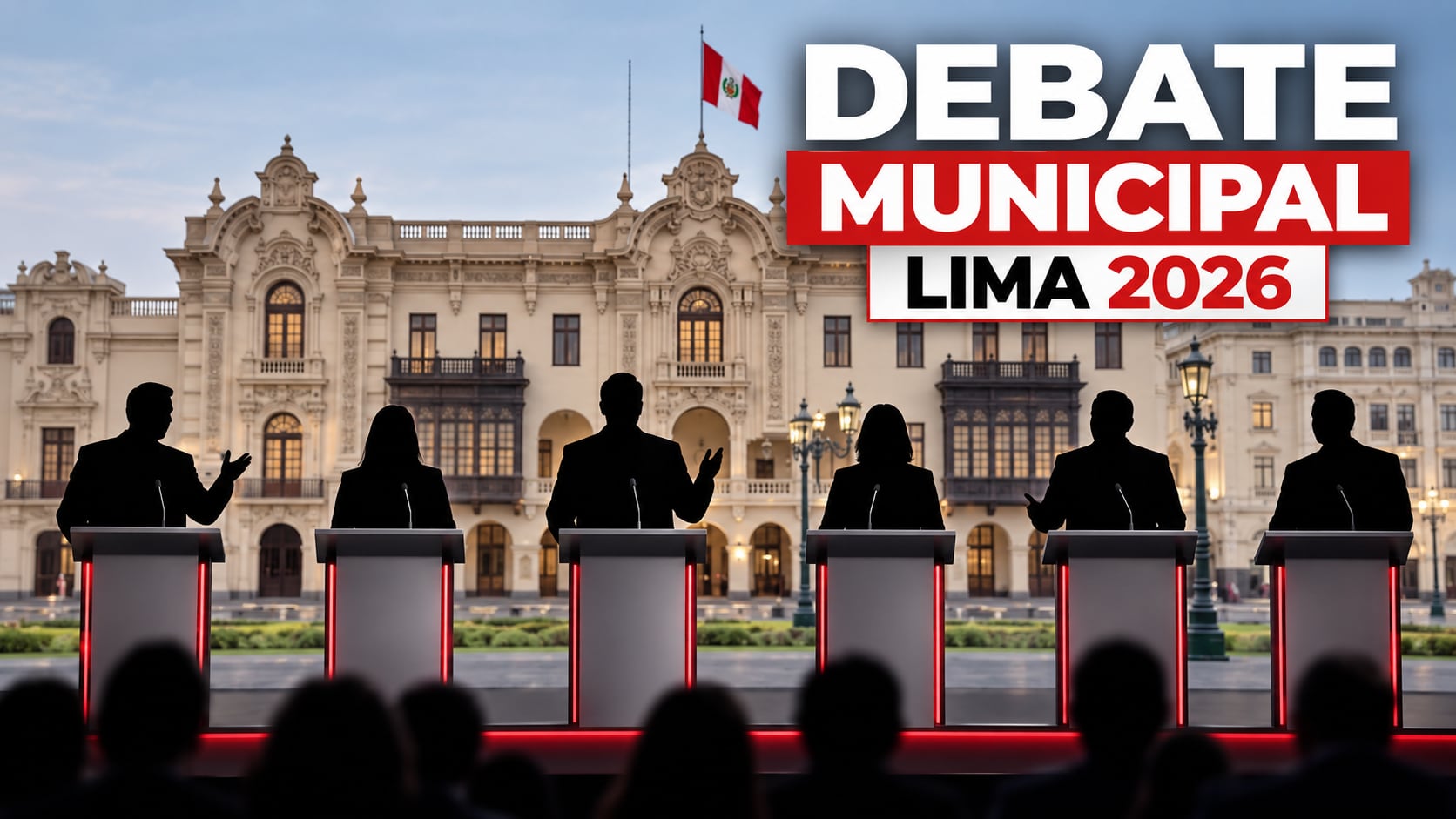 Candidatos exponen sus propuestas en el debate municipal para la alcaldía de Lima organizado antes de los comicios locales. (Imagen Ilustrativa Infobae)