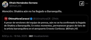 De acuerdo con la emisora,