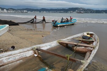 Un grupo de pescadores de