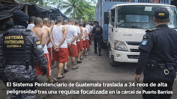 El Sistema Penitenciario de Guatemala traslada a 34 reos de alta peligrosidad tras una requisa focalizada en la cárcel de Puerto Barrios