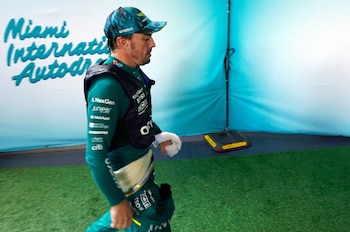 Alonso tras la sprint race de Miami (John David Mercer-USA TODAY Sports)