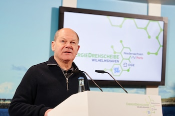 El canciller alemán, Olaf Scholz,