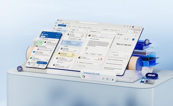 El 2 de abril de 2026, a 150.000 km de la Tierra, Reid Wiseman reportó fallos de acceso en dos cuentas de Outlook al centro de Houston. (Microsoft)