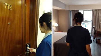 Mostró cómo dejaron la habitación