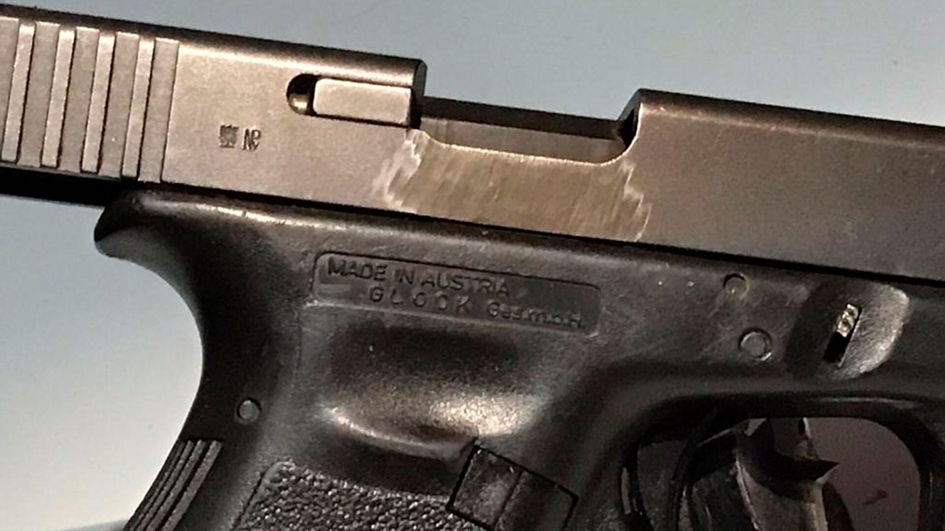 La Glock hallada en la casa de Aquino