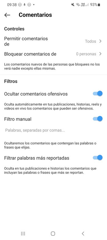 Es posible bloquear comentarios fácilmente
