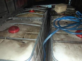 Al interior de la camioneta