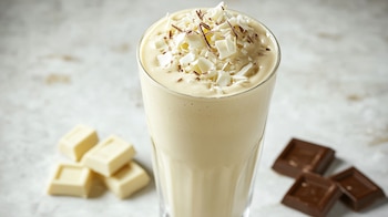 El licuado de chocolate blanco