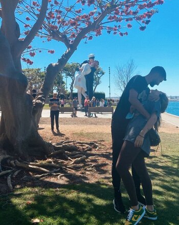 Mica Tinelli y Licha López en Los Ángeles