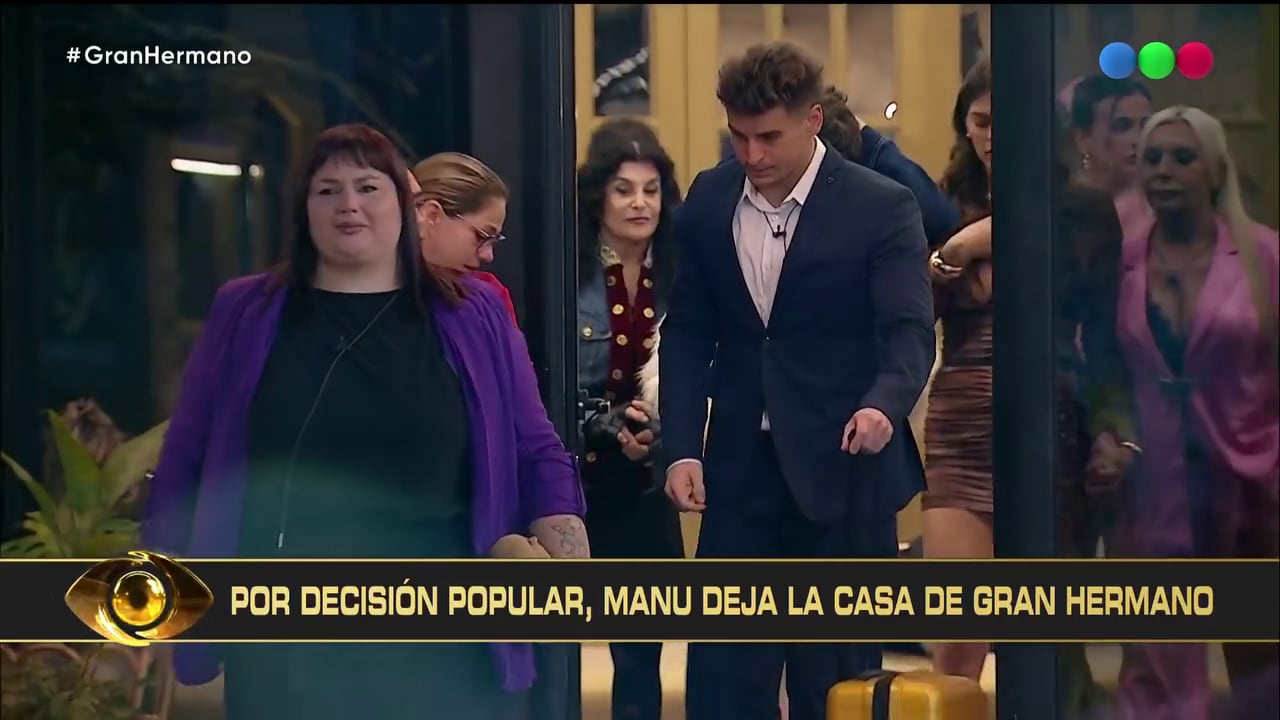 El momento de la salida de Manu Ibero tras ser eliminado de Gran Hermano: Generación Dorada