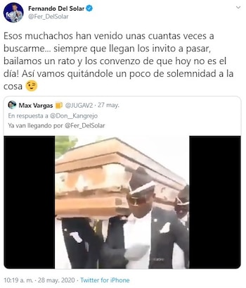 Fernando del Solar respondió de