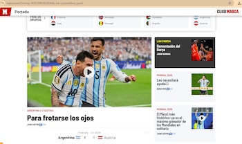 La portada de Marca