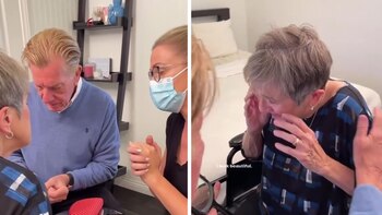 La mujer quedó completamente satisfecha