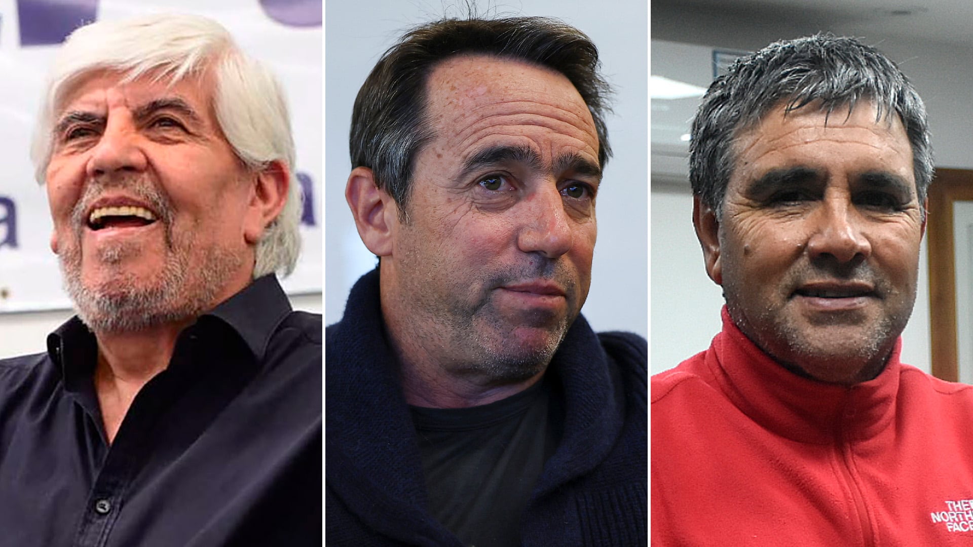 Hugo Moyano, Marcos Galperin y Daniel Vila