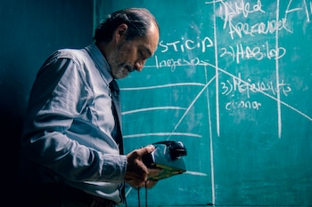 Bruno Bichir destaca la fortaleza física de José Ángel Bichir durante la recuperación y asegura que eso ha sido clave. - Fotografía cedida por Centro Cultural Autogestivo "El 77" del actor Bruno Bichir. EFE/ Centro Cultural Autogestivo "el 77" /SOLO USO EDITORIAL/NO VENTAS